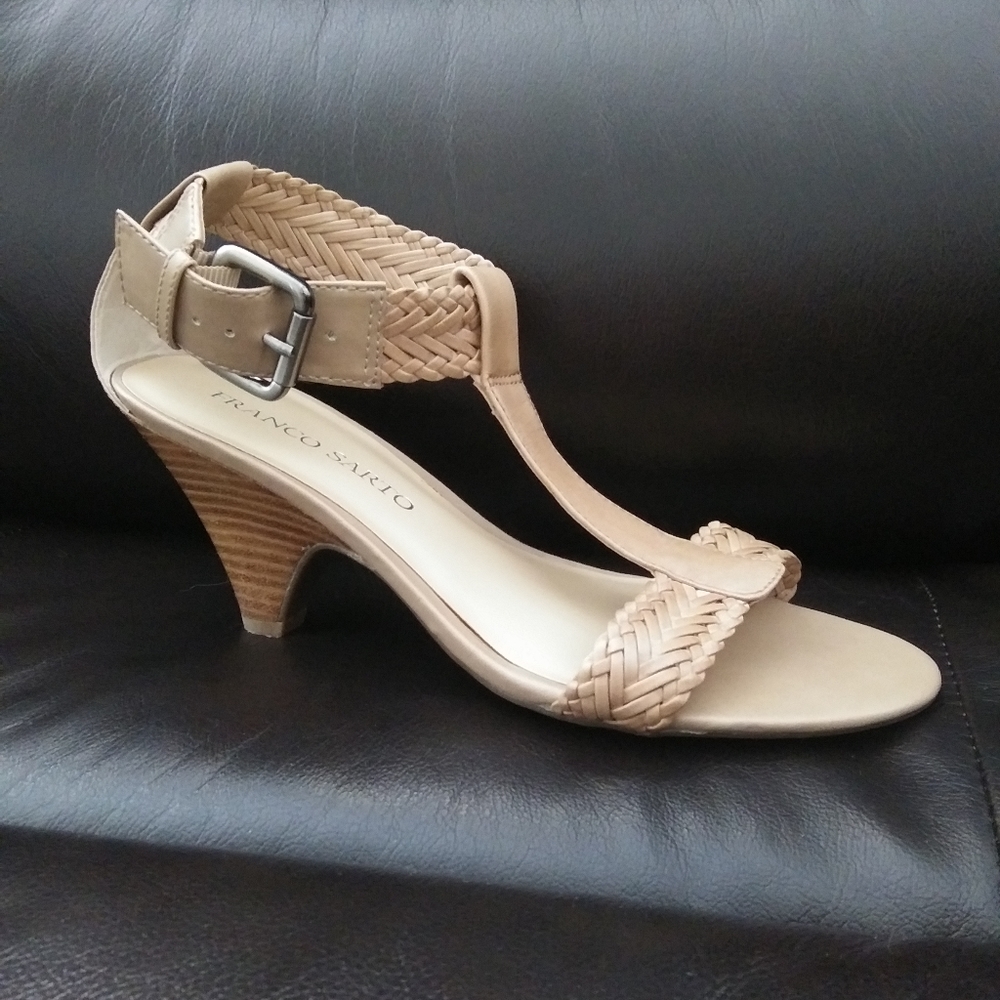 Franco Sarto Weaved Leather Heels